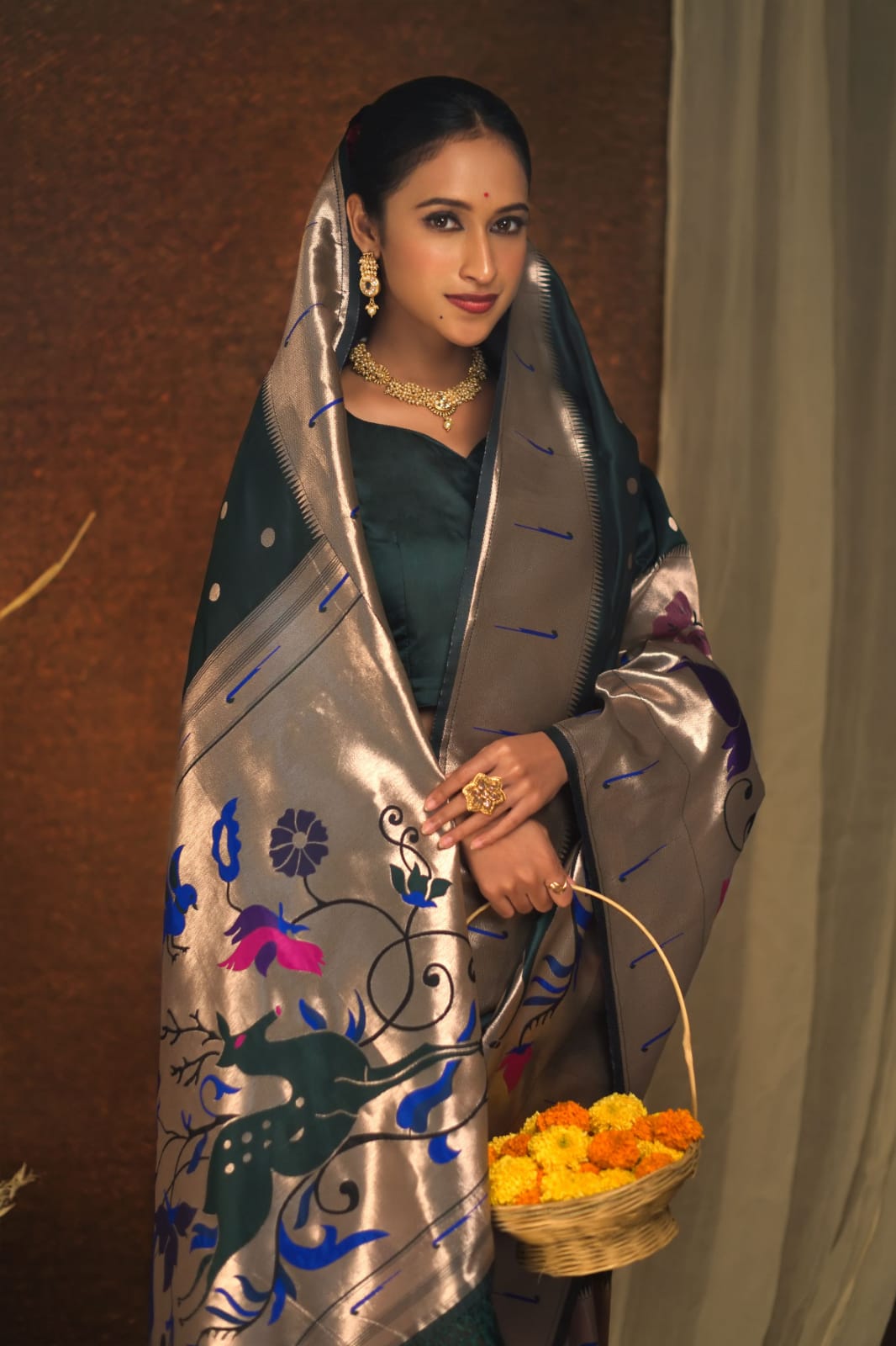 Banarasi Soft Silk Paithani Saree