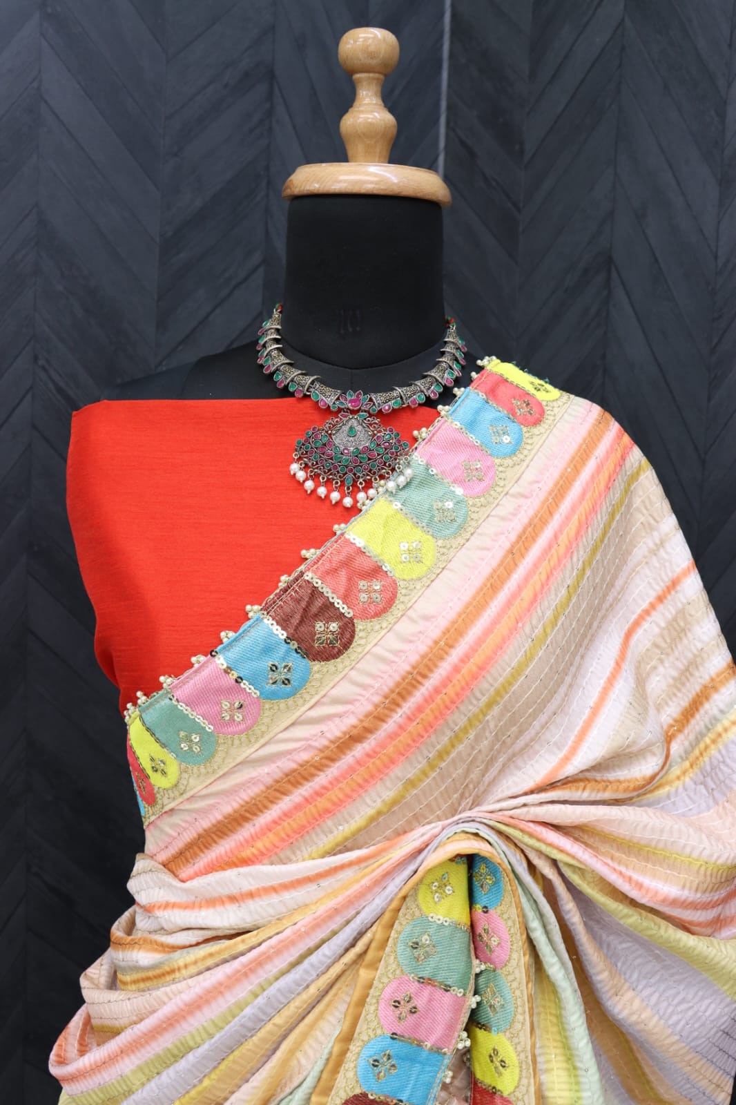 Party Wear Fancy Digital Print Saree D.No 5039