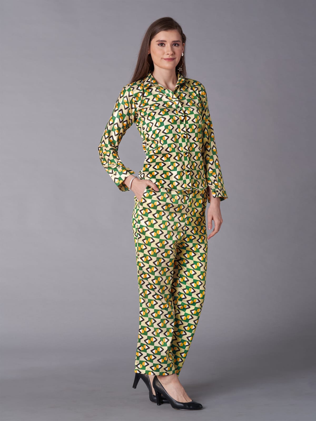 Women's Fancy Western Night Suit