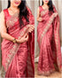 Party Wear Beautiful Visca Slub Silk Saree - Anant Exports