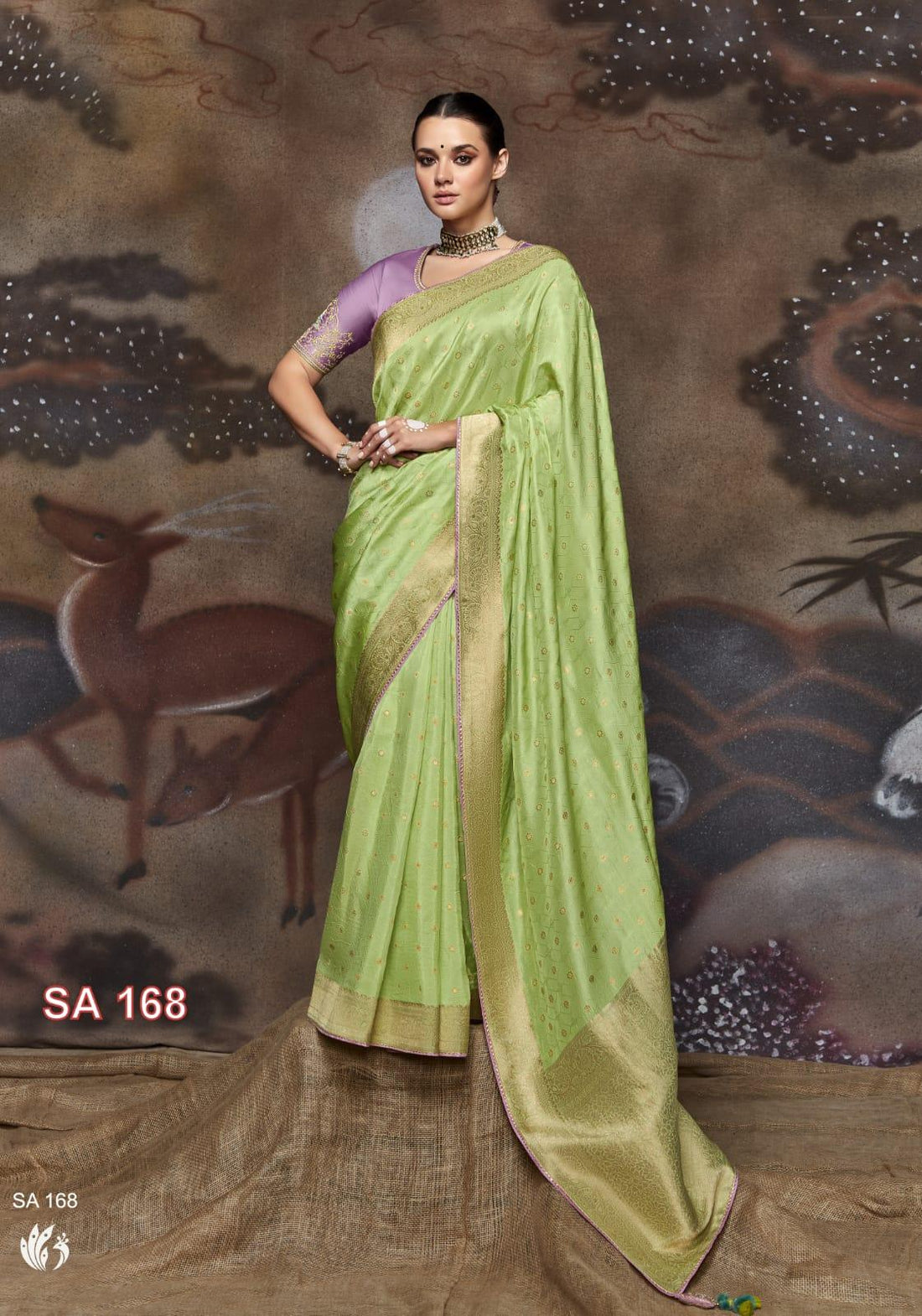 Morni Wedding Wear Saree D.No SA-168 - Anant Exports