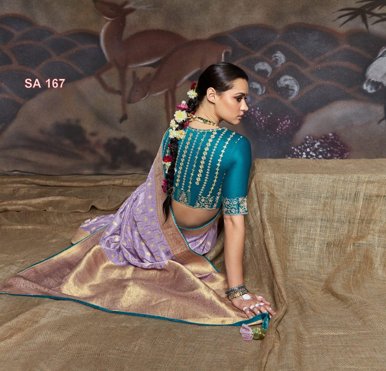 Morni Wedding Wear Saree D.No SA-167 - Anant Exports