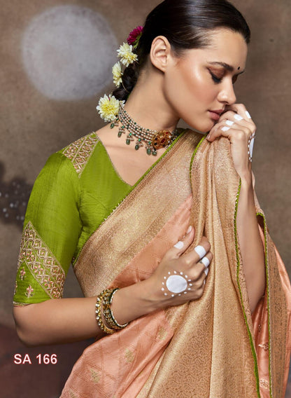 Morni Wedding Wear Saree D.No SA-166 - Anant Exports