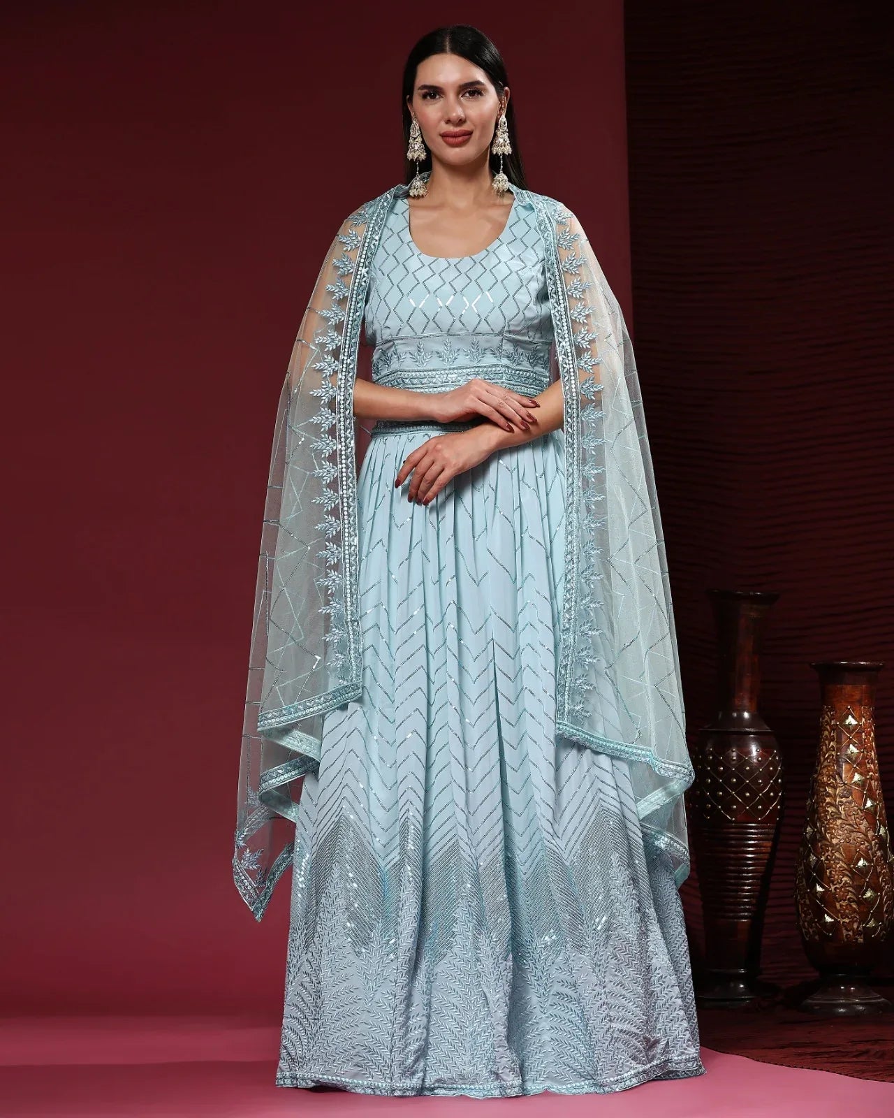 READYMADE CROP TOP LEHENGA D.NO C1955 - Anant Exports