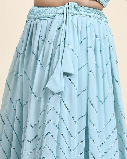 READYMADE CROP TOP LEHENGA D.NO C1955 - Anant Exports