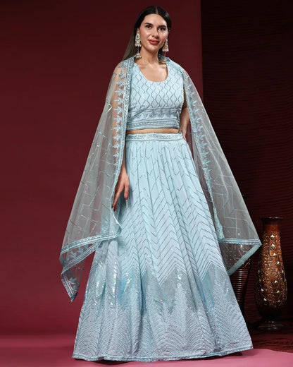 READYMADE CROP TOP LEHENGA D.NO C1955 - Anant Exports