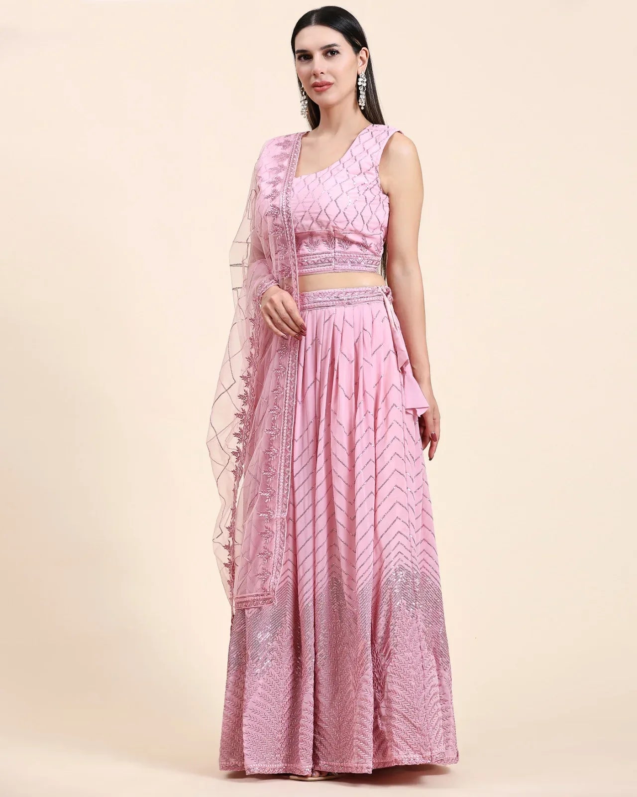 READYMADE CROP TOP LEHENGA D.NO C1955 - Anant Exports
