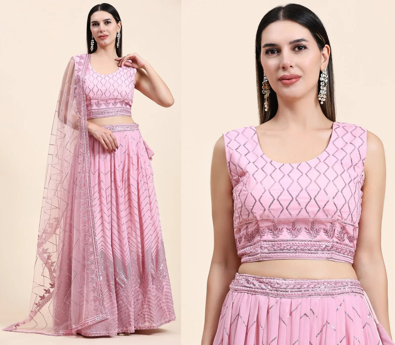 READYMADE CROP TOP LEHENGA D.NO C1955 - Anant Exports