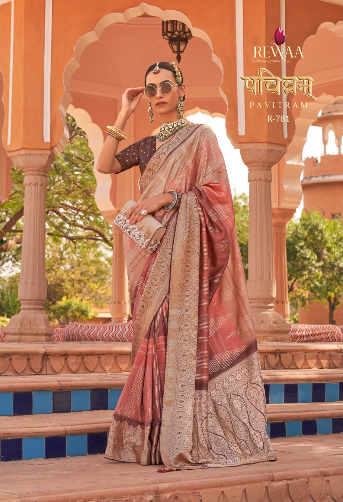 REWAA PAVITRAM SOFT KACHHI SILK SAREE