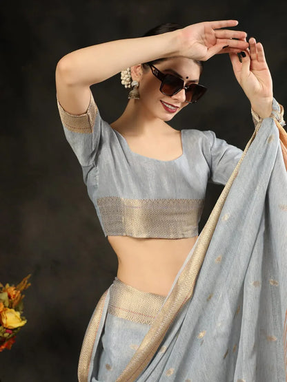 Fancy Wear Silk Weaving Saree - Anant Exports