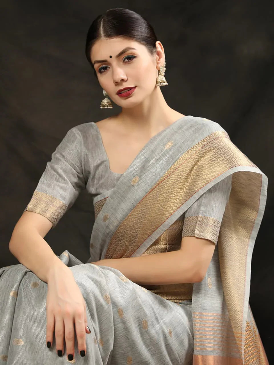 Fancy Wear Silk Weaving Saree - Anant Exports