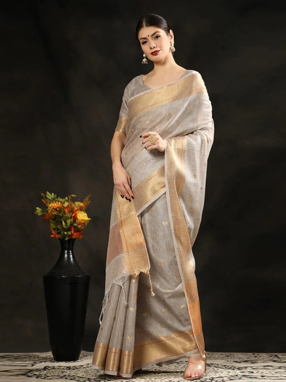 Fancy Wear Silk Weaving Saree - Anant Exports
