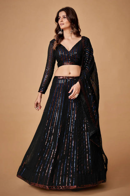 Singles 195 Fancy Occasion Wear Lehenga - Anant Exports