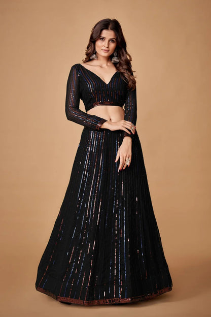 Singles 195 Fancy Occasion Wear Lehenga - Anant Exports