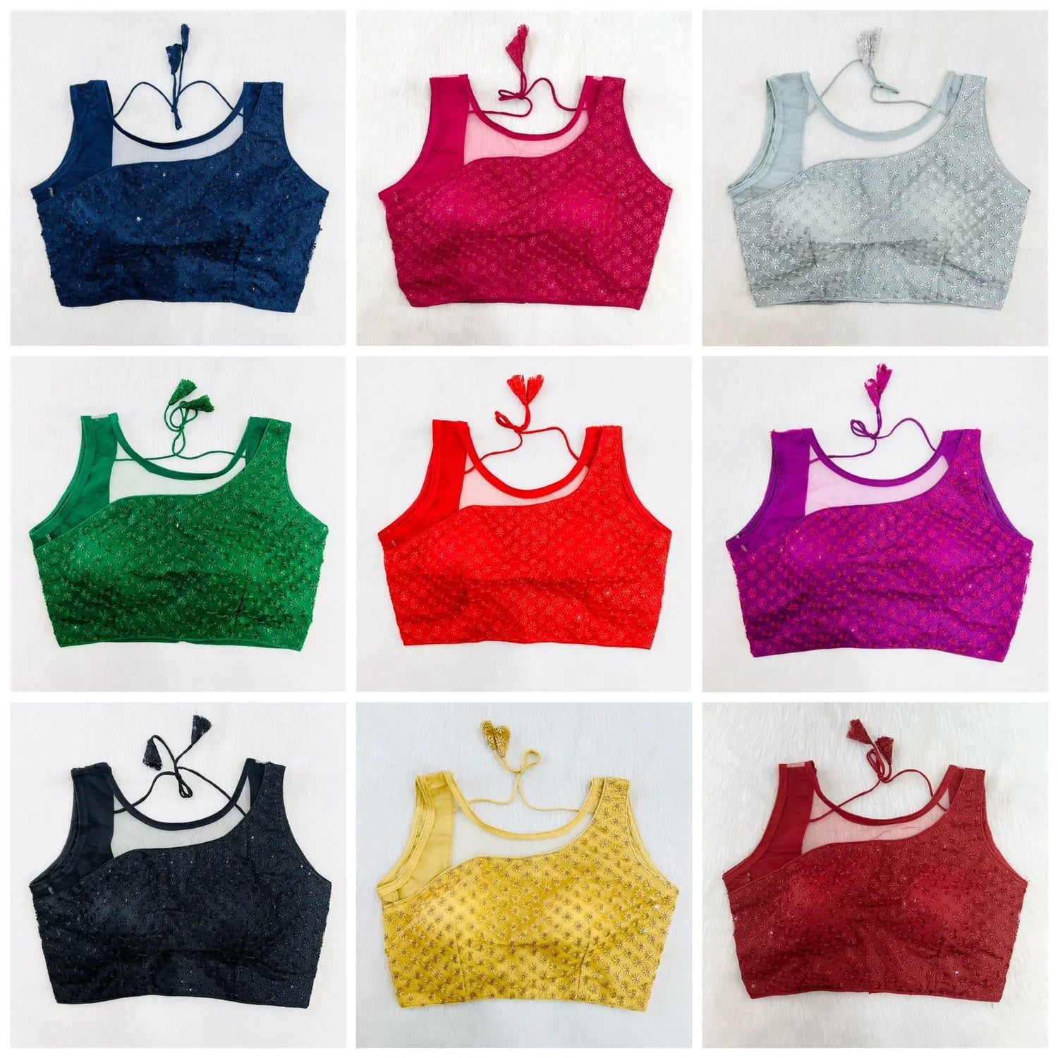 PARTY WEAR NET BLOUSE - Anant Exports