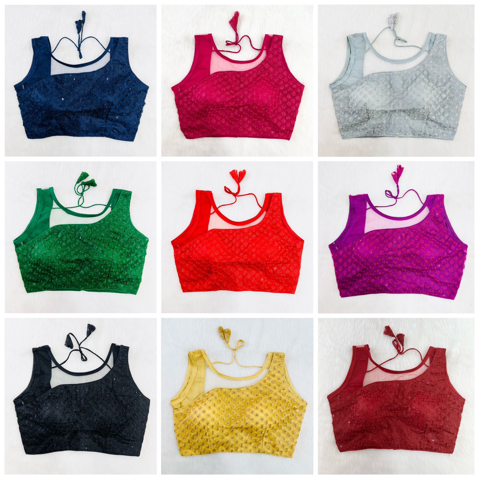 PARTY WEAR NET BLOUSE