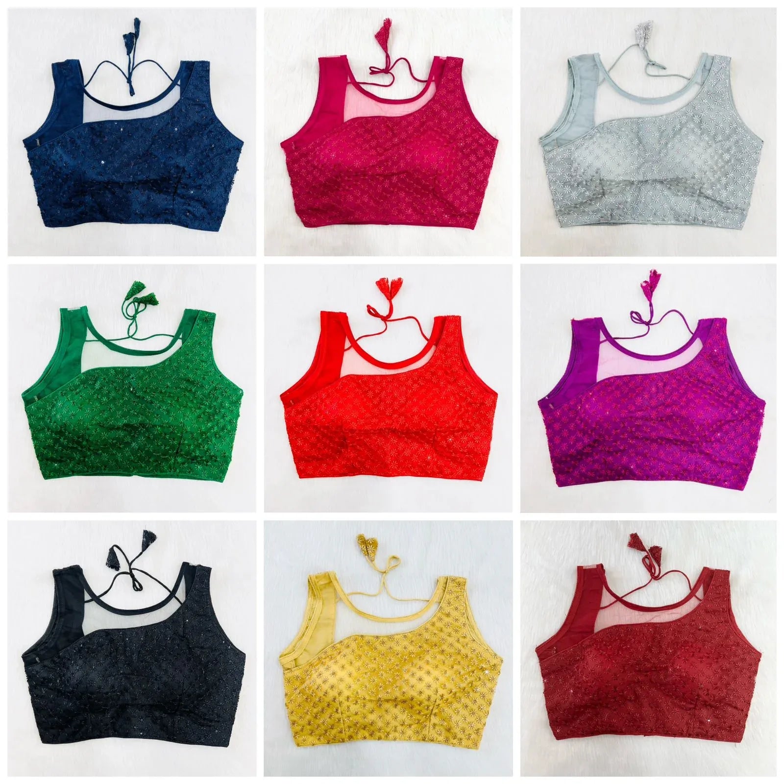 PARTY WEAR NET BLOUSE - Anant Exports