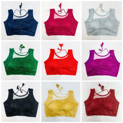 PARTY WEAR NET BLOUSE - Anant Exports