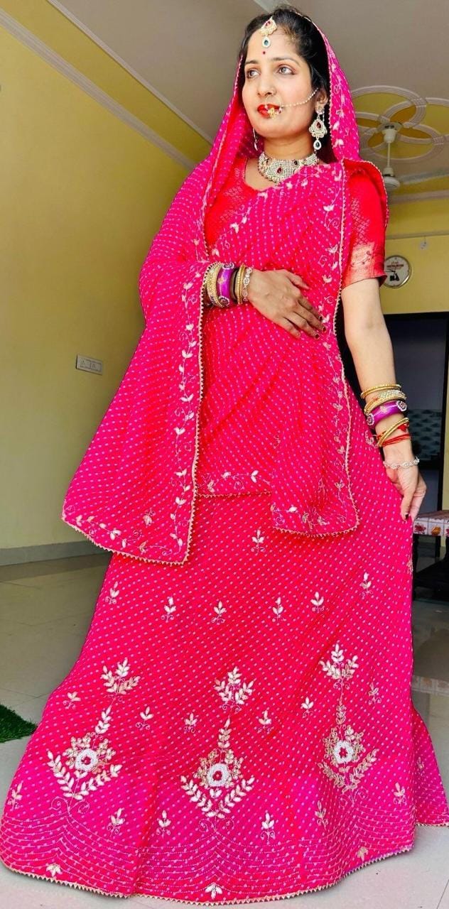 Rajasthani Fancy Occasion Wear Lehenga