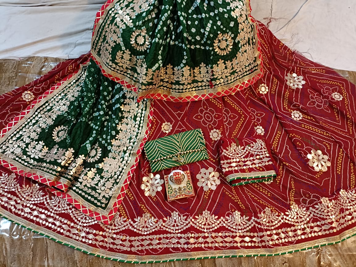 Heavy Chunri Rajasthani Lehenga