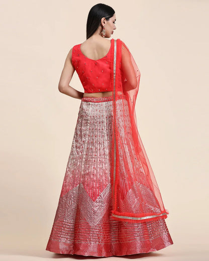 READYMADE CROP TOP DESIGNER LEHENGA D.NO 2040 - Anant Exports