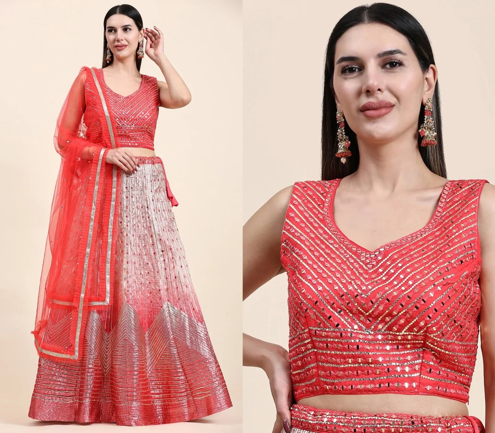 READYMADE CROP TOP DESIGNER LEHENGA D.NO 2040 - Anant Exports