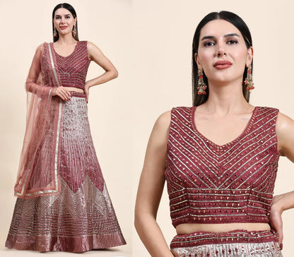 READYMADE CROP TOP DESIGNER LEHENGA D.NO 2040 - Anant Exports