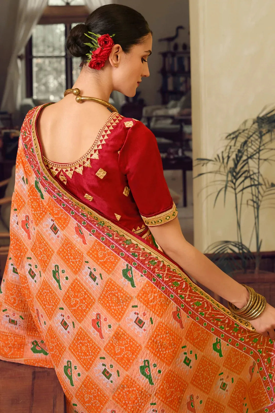 Kavira Sayonee Patola Fancy Wear Saree - Anant Exports
