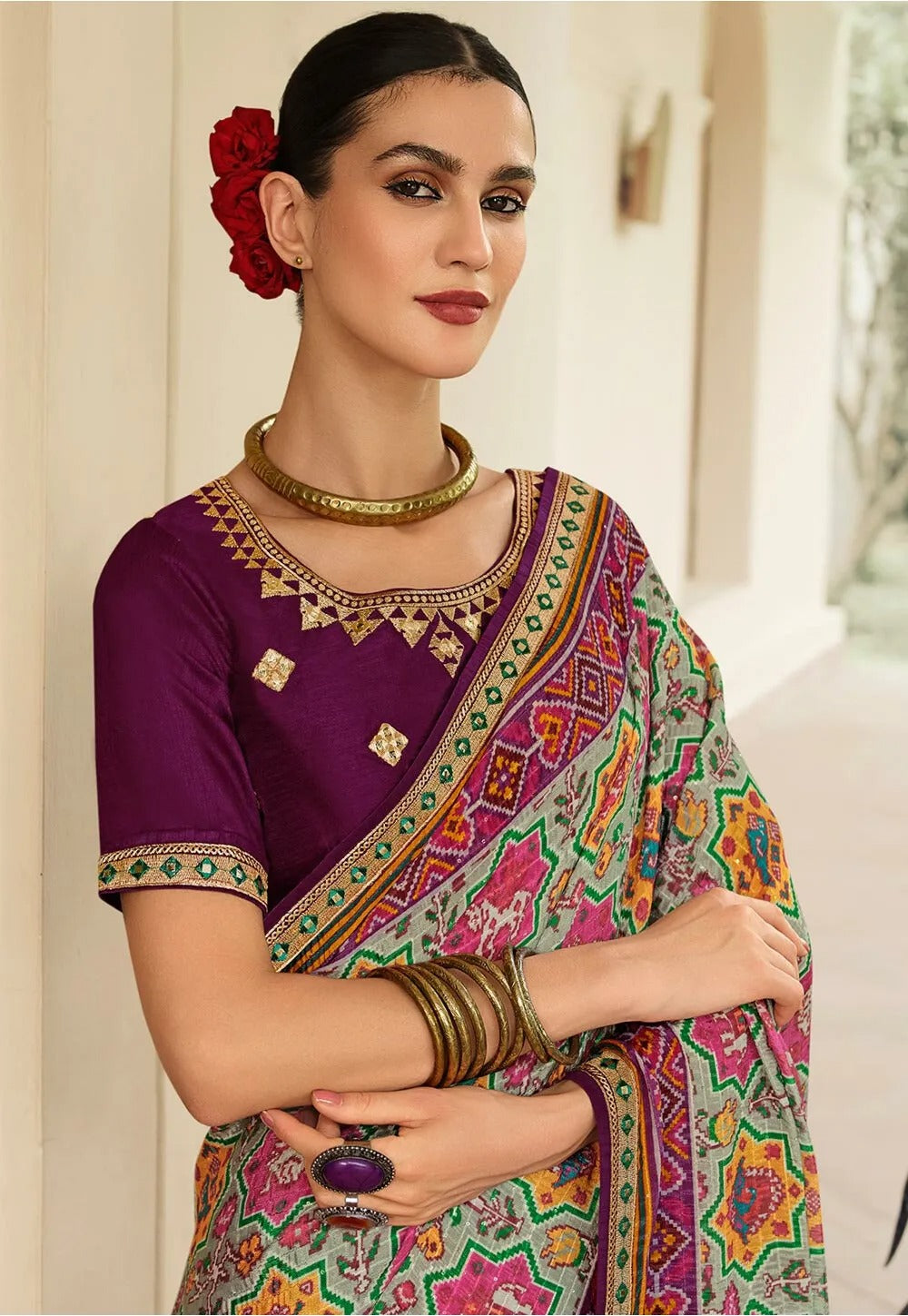 Kavira Sayonee Patola Fancy Wear Saree