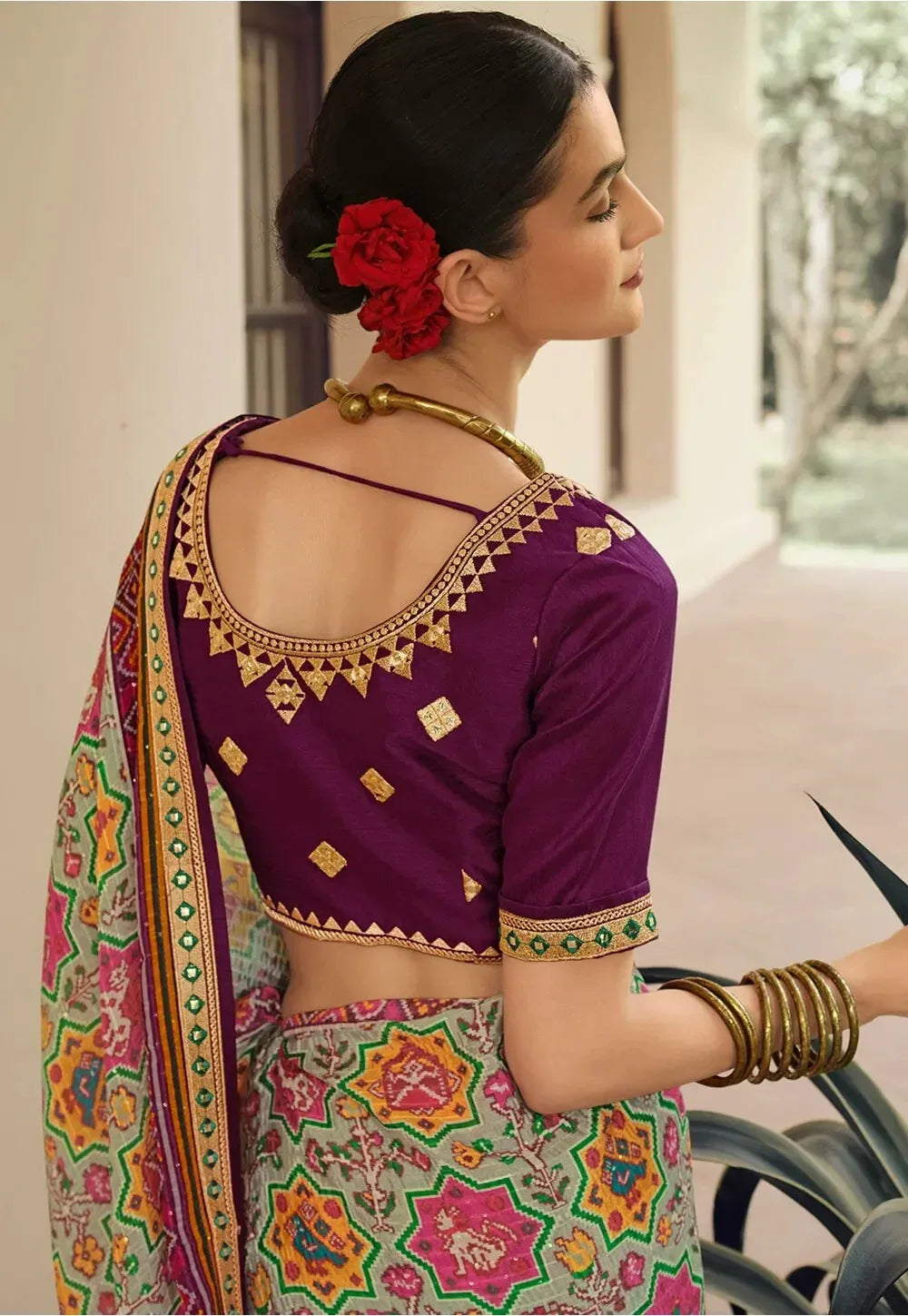Kavira Sayonee Patola Fancy Wear Saree - Anant Exports