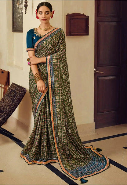 Kavira Sayonee Patola Fancy Wear Saree - Anant Exports