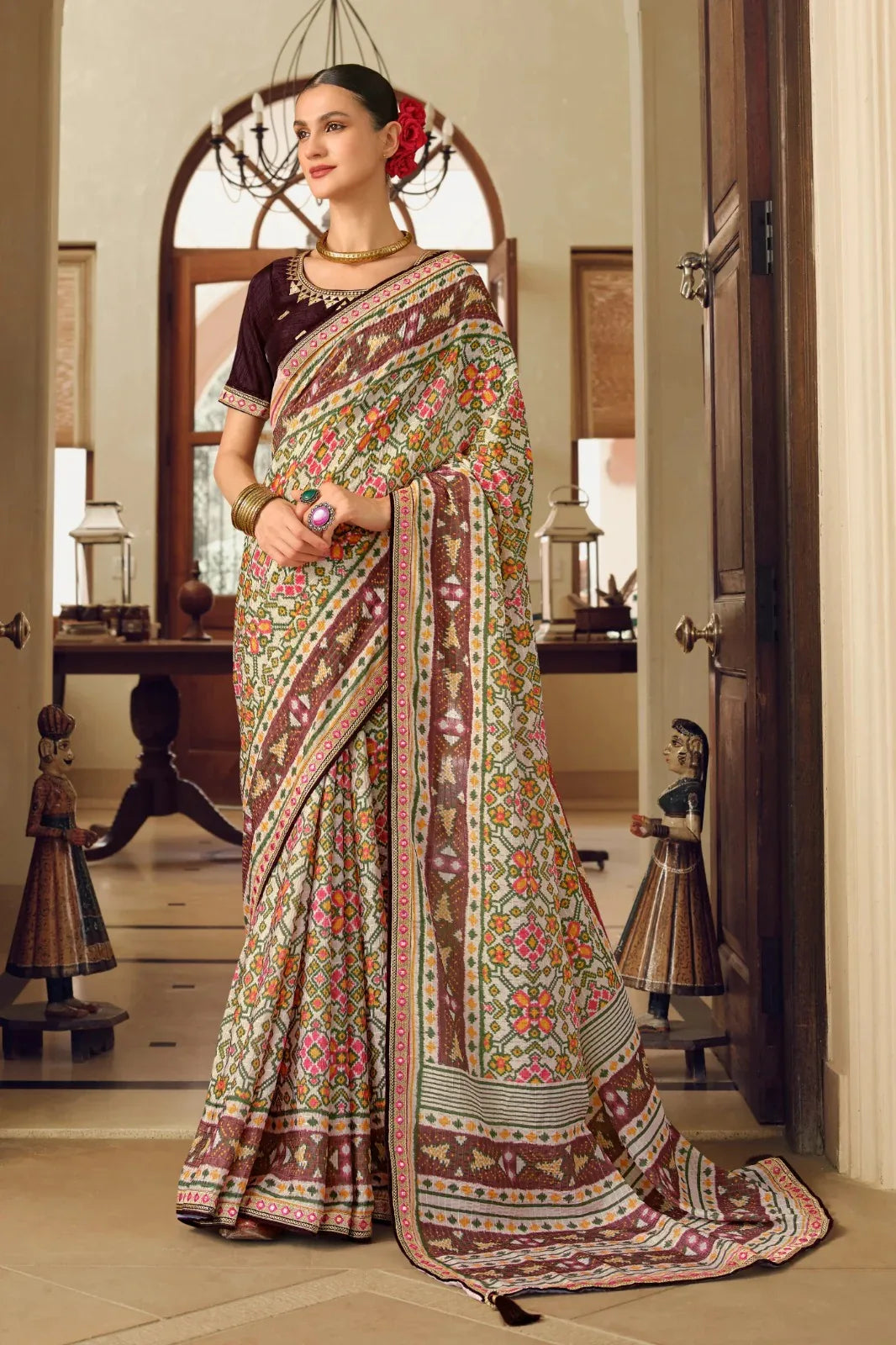 Kavira Sayonee Patola Fancy Wear Saree - Anant Exports