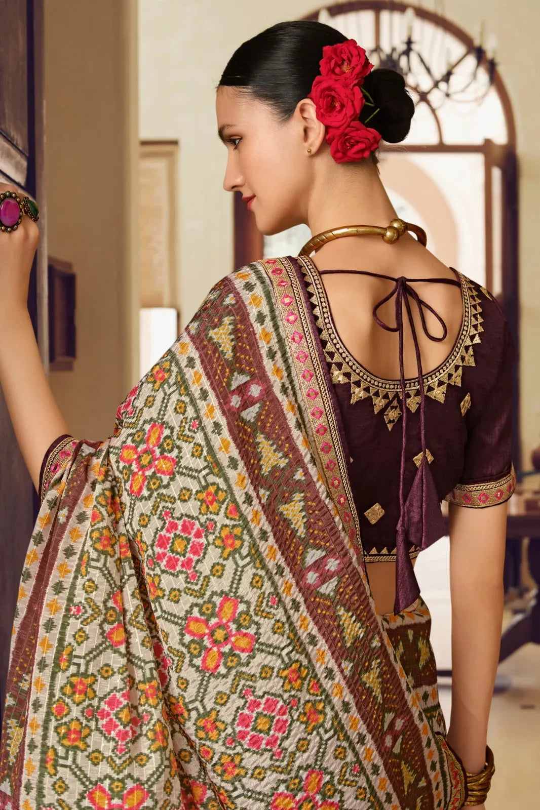 Kavira Sayonee Patola Fancy Wear Saree - Anant Exports