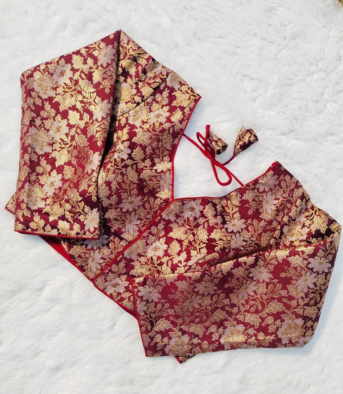 Fancy Banarasi Silk Blouse - Anant Exports