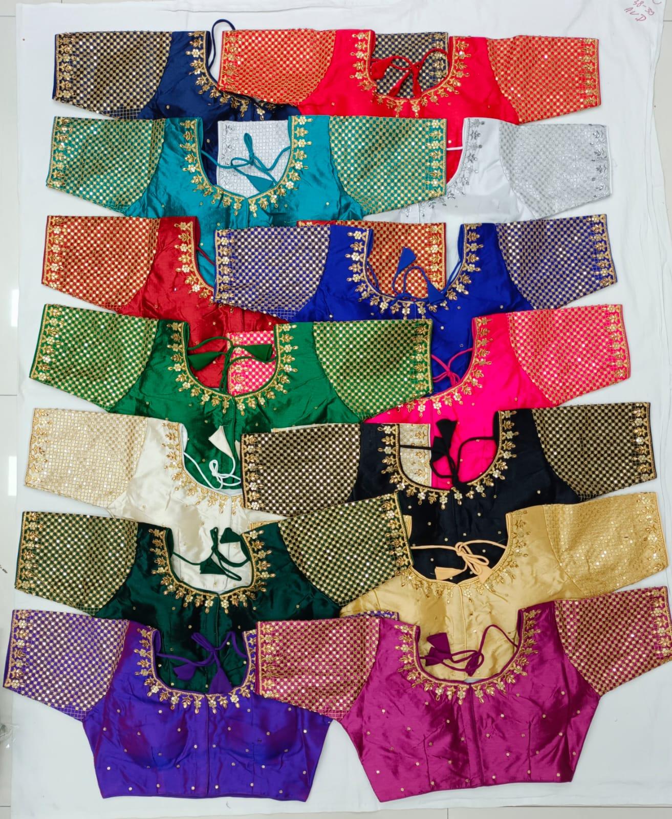 Tulsi Fancy Sequence Work Blouse - Anant Exports