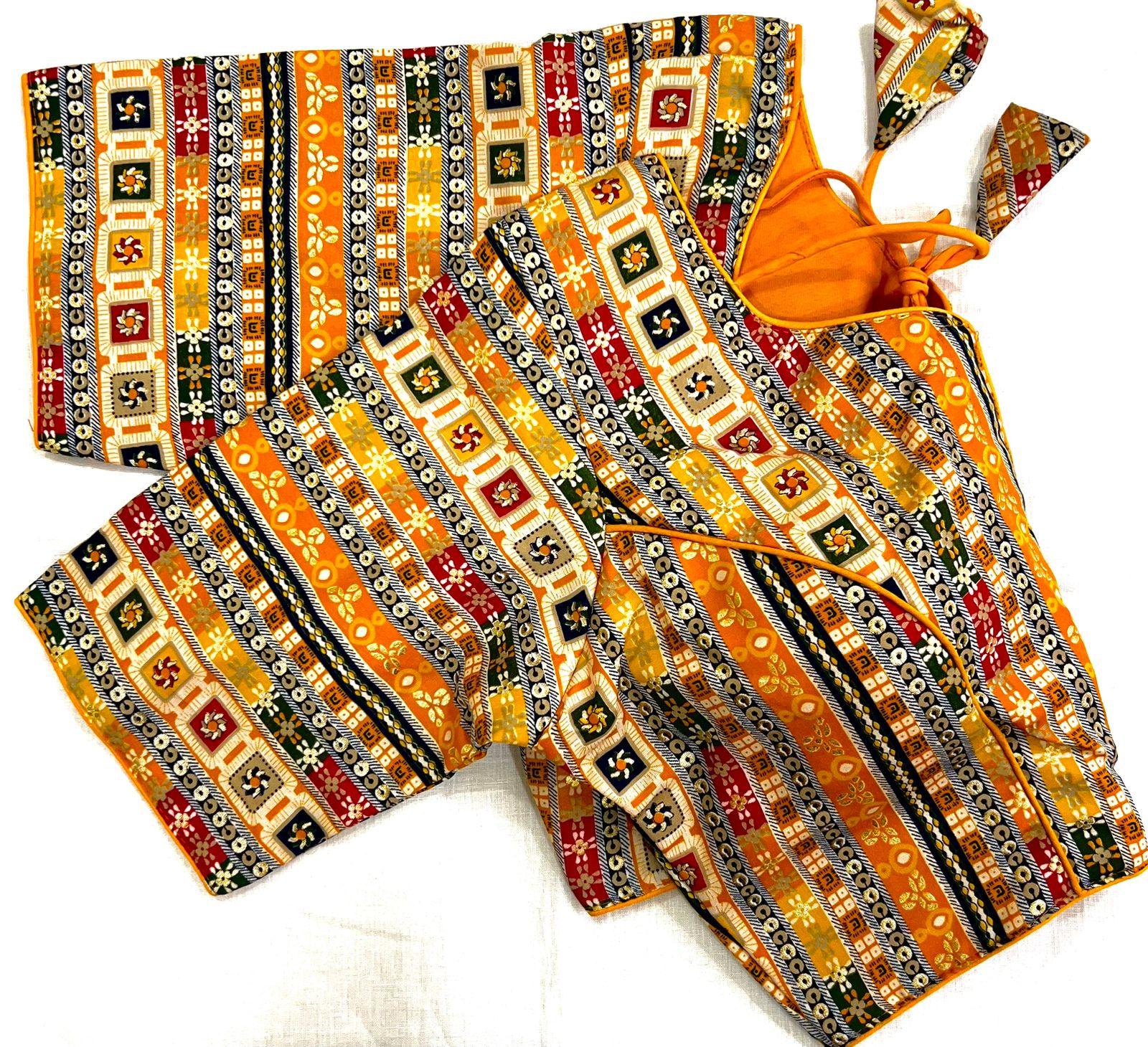 MADHULIKA COTTON FOIL PRINT BLOUSE - Anant Exports