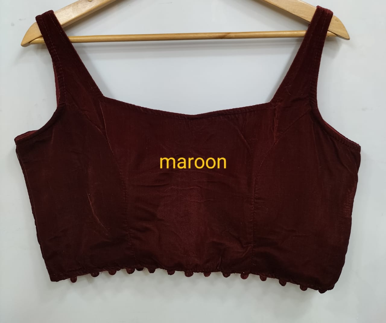 Fancy Bollywood Style Velvet Blouse