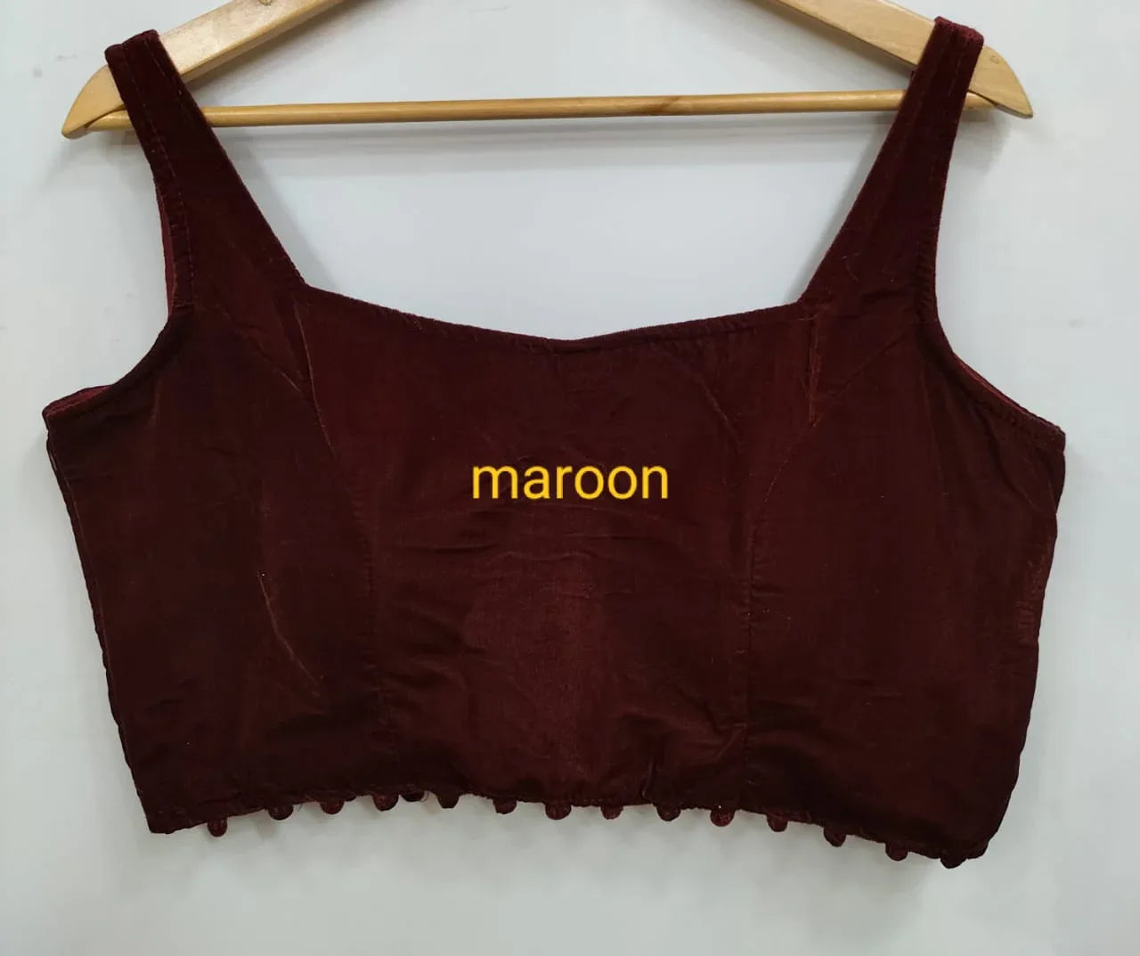 Fancy Bollywood Style Velvet Blouse - Anant Exports