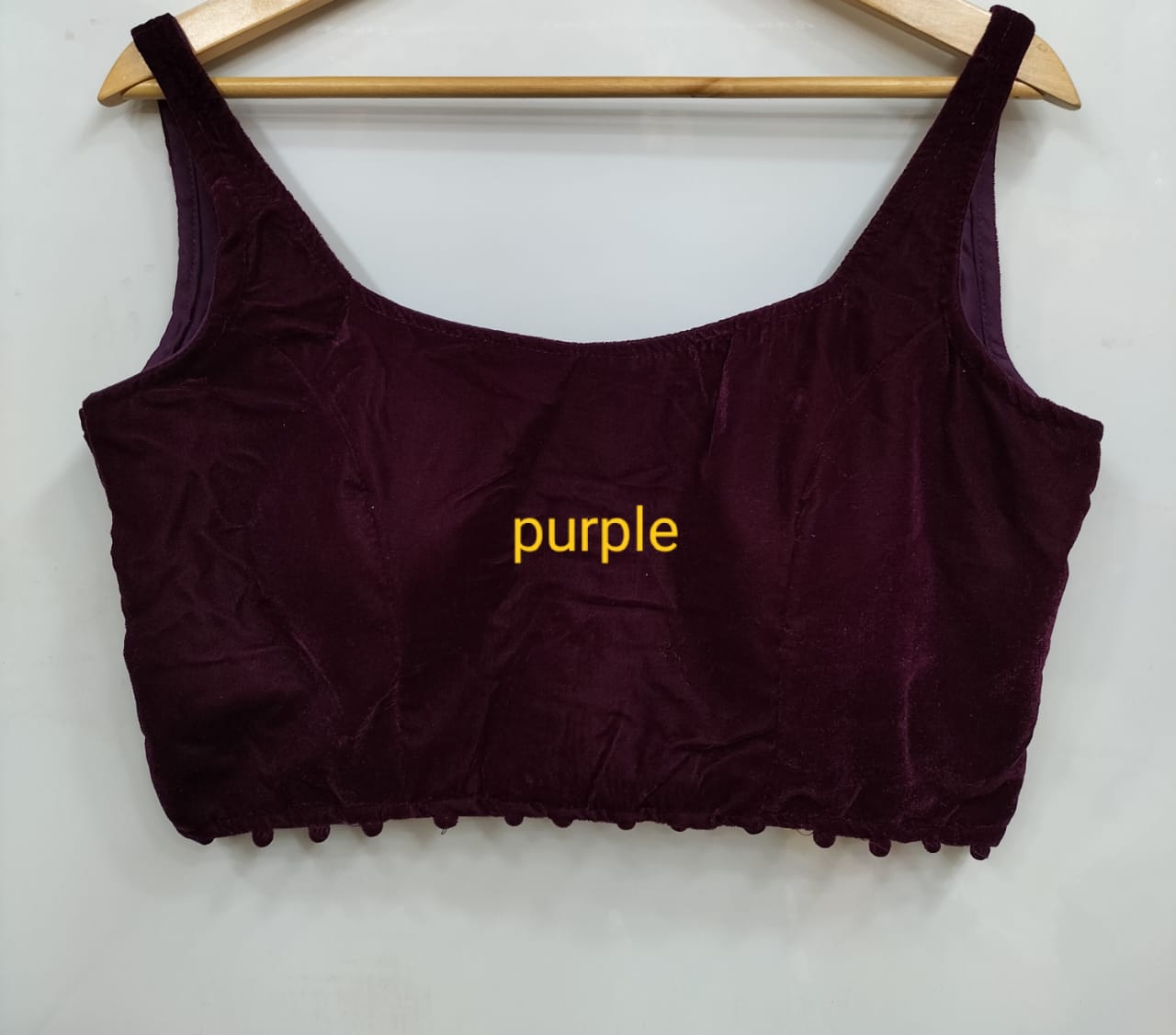 Fancy Bollywood Style Velvet Blouse