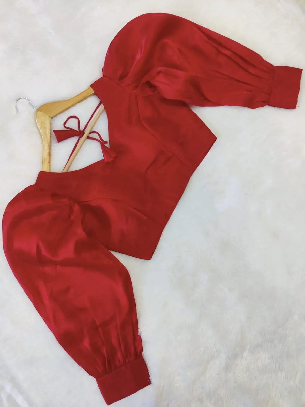 Zimichu Fancy Organza Blouse - Anant Exports