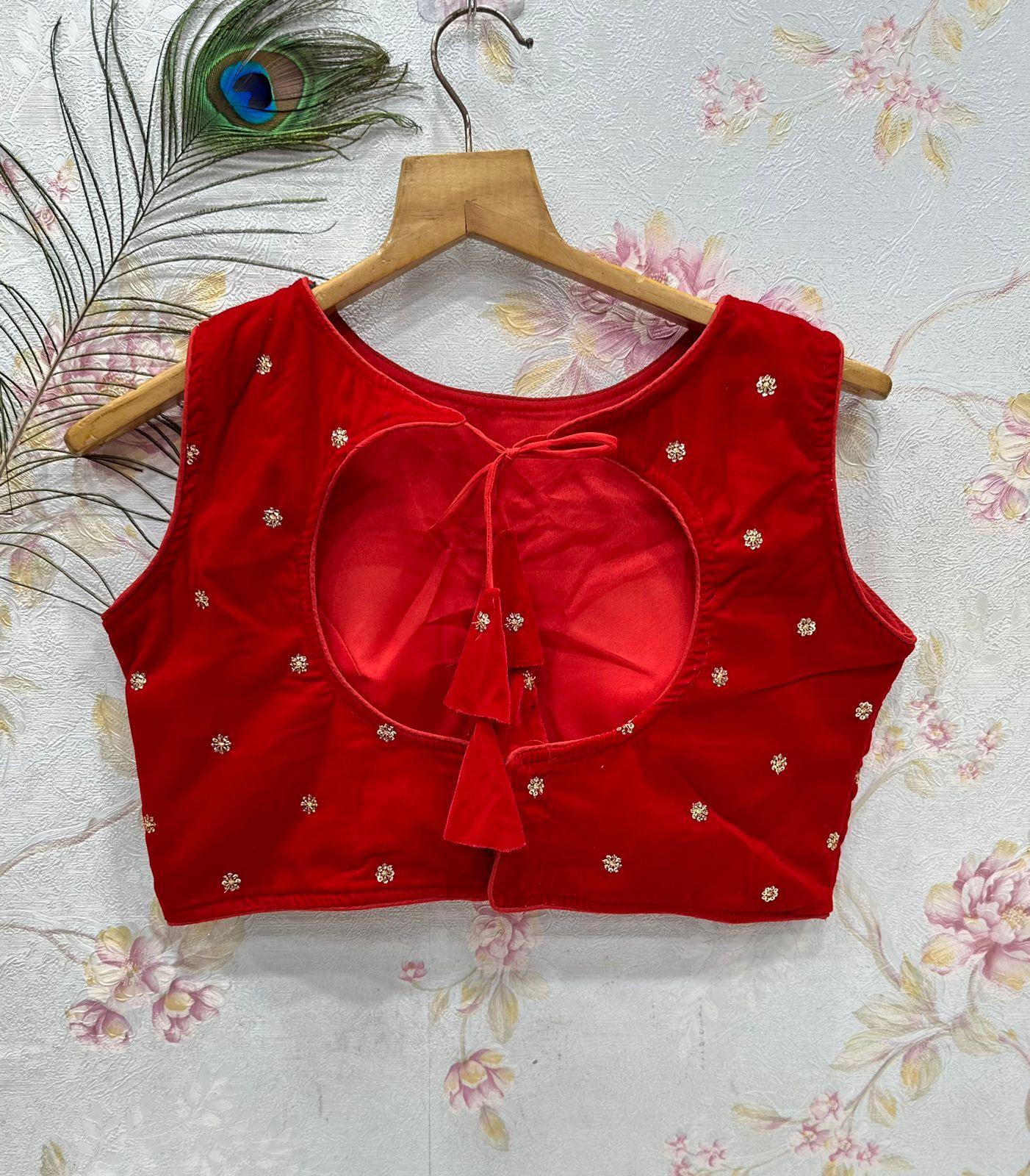 Party Wear Fancy Velvet Blouse - Anant Exports