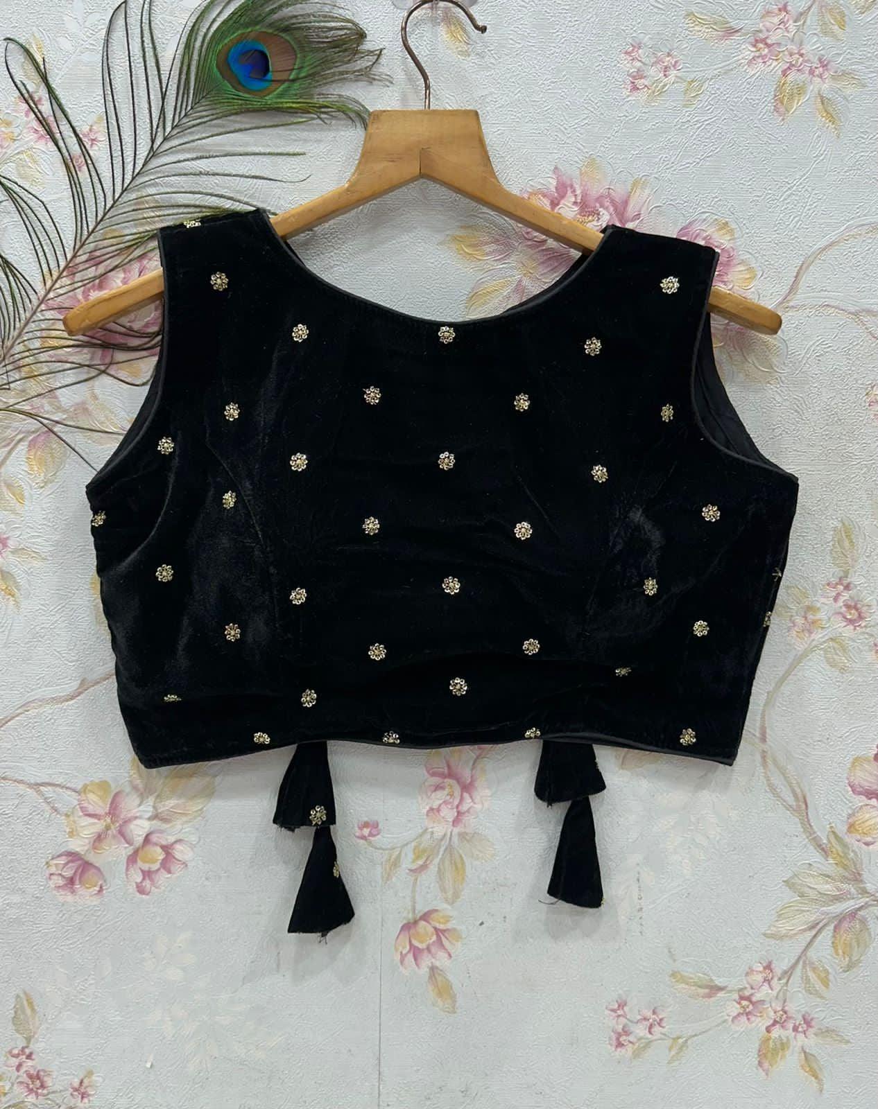 Party Wear Fancy Velvet Blouse - Anant Exports