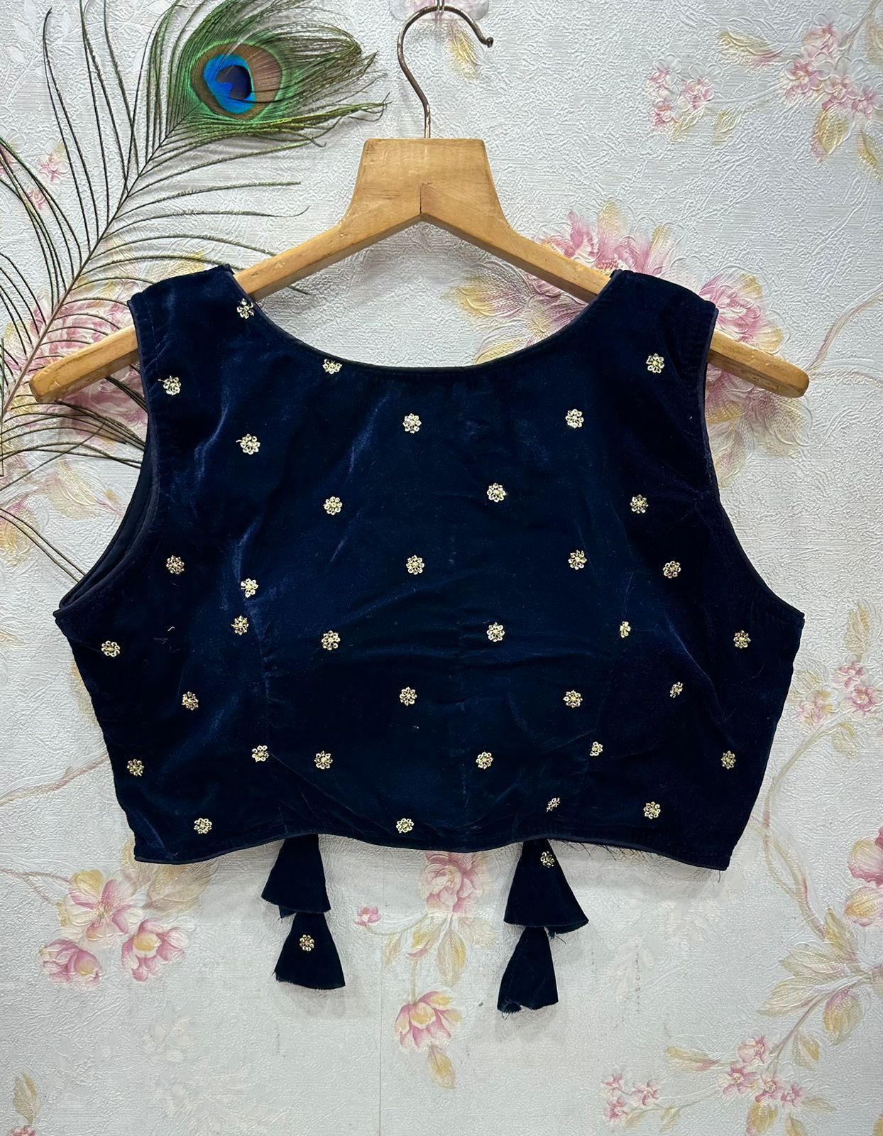 Party Wear Fancy Velvet Blouse