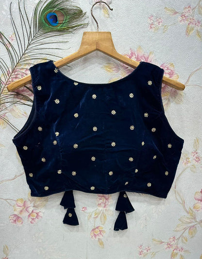 Party Wear Fancy Velvet Blouse - Anant Exports