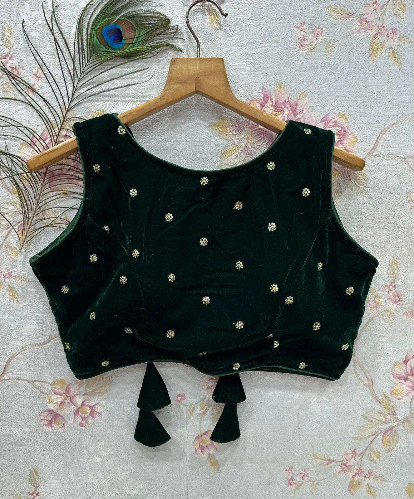Party Wear Fancy Velvet Blouse - Anant Exports