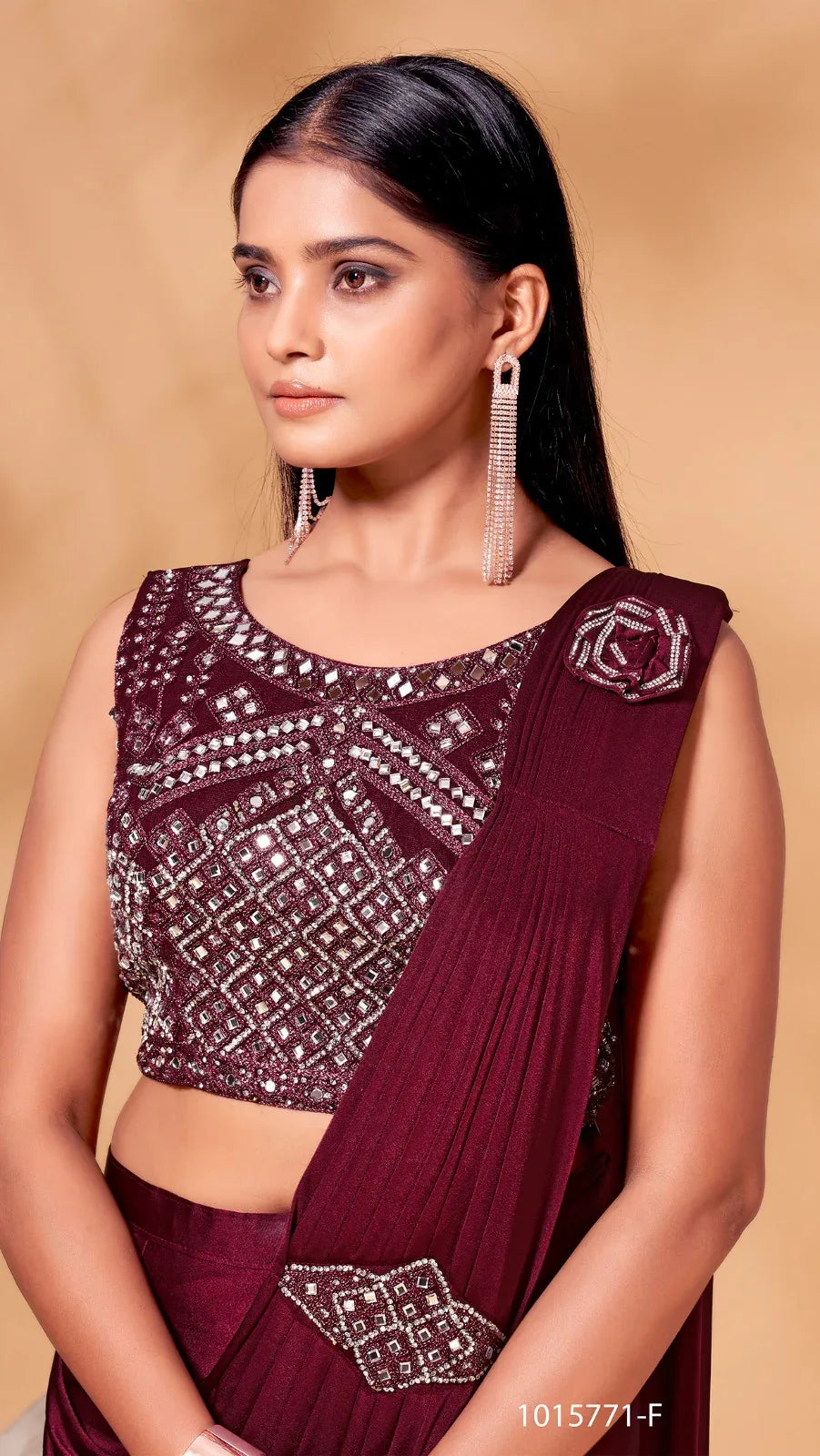 Ready to Wear Saree D.No 1015771 - Anant Exports