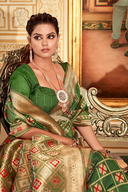 Sanskar Fancy Organza Weaving Saree - Anant Exports