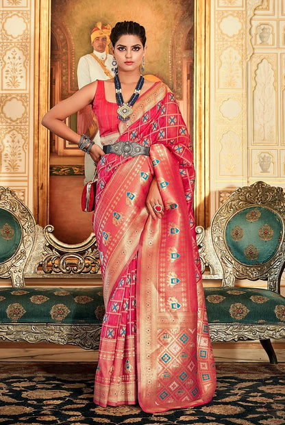 Sanskar Fancy Organza Weaving Saree - Anant Exports