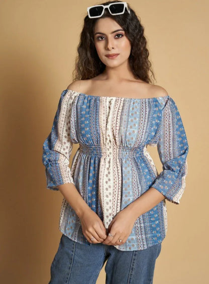 CROP TOP WESTERN WEAR D.NO 105 - Anant Exports