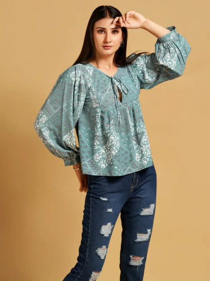 CROP TOP WESTERN WEAR D.NO 108 - Anant Exports